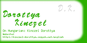 dorottya kinczel business card